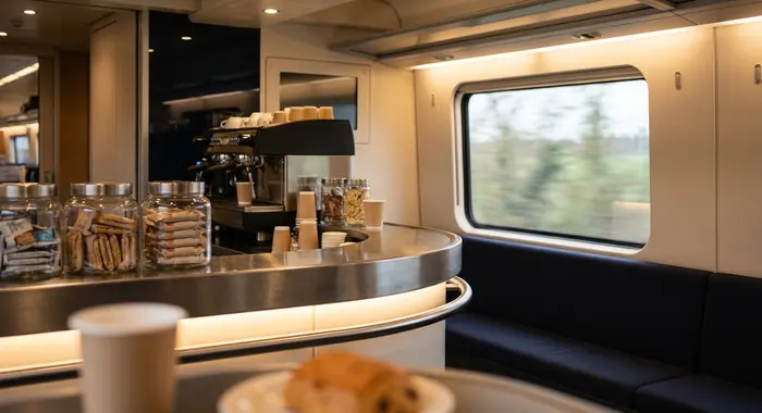Servicio de cafetería a bordo del AVE