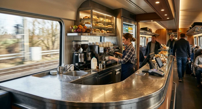 Servicio de cafetería a bordo del AVE