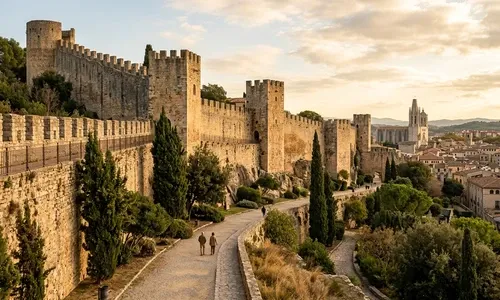 Murallas y Passeig Arqueològic en Girona