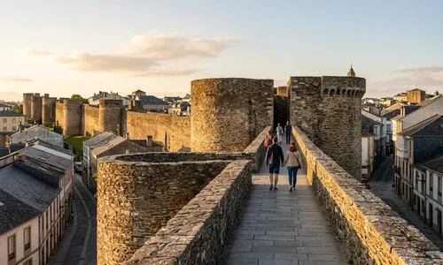 Muralla romana en Lugo