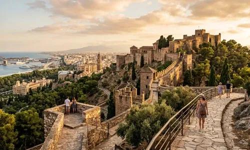 Alcazaba y Castillo de Gibralfaro en Málaga