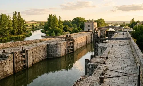 Canal de Castilla en Palencia