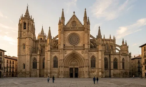 Catedral gótica en Pamplona