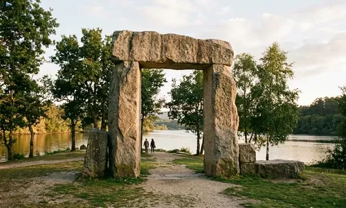 Illa das Esculturas en Pontevedra