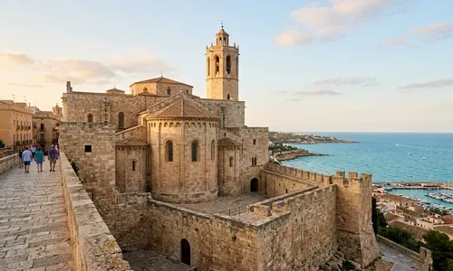 Catedral en el casco alto en Tarragona