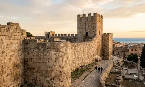 Muralla y Pretori en Tarragona