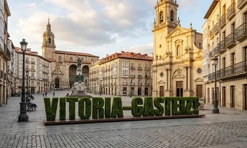 Plaza de la Virgen Blanca en Vitoria-Gasteiz